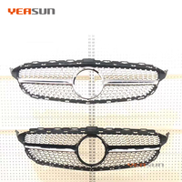 Calandre avant haute qualité W205 style diamant pour Mercedes Benz W205 classe C 2015 2016 2017 2018
