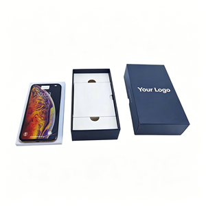 High End <b>Foldable</b> Magnetic Headset Packaging <b>Box</b> Custom Logo Rigid Paper Packaging for Audio Accessories - Product Image 1