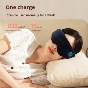 Maschera Oculare Riscaldante Ricaricabile Flessibile Lavabile Pieghevole per Alleviare l'Affaticamento degli Occhi 850mAh OEM Ingrosso CE Logo Personalizzato - Product Image 3
