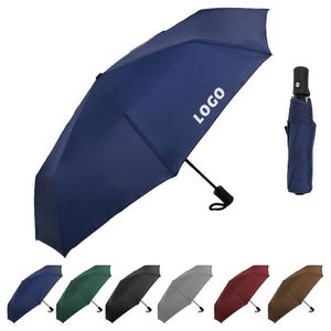 Paraguas de Lluvia Automáticos Personalizados, Económicos, Resistentes al Viento, Plegables en 3 Secciones, de Nailon, con Logotipo Publicitario - Product Image 2