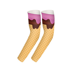 Ice Cream Arm Sleeves Ice Silk UV Protection Outdoor Cycling Sleeves Unisex Adult Long Length - Product Image 2