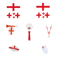 Angleterre Football Cup Fans Accessoires Jeu de football Événement sportif Produits d'encouragement Articles promotionnels Supporter Party Gift Set