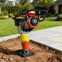 Compacteur vibratoire diesel 125, force d'impact de 1400 à 1600 livres, pour le compactage de grandes surfaces, sol cohésif, diesel