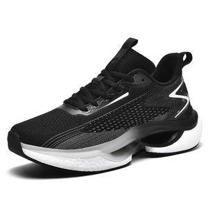 Chaussures de sport pour hommes de haute qualité en gros, légères, robustes, avec amorti, bonne adhérence, doublure en coton, chaussures de marche et de course à la mode - Product Image 3