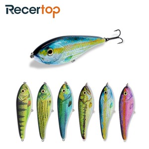 6 ''Slider Jerk che affonda lentamente grandi oggetti da pesca muschiati luccio - Product Image 3