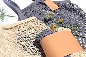 Bolsas de comestibles reutilizables Bolsa de red de algodón, Bolsa de frutas y verduras de Zero Waste Farmer Market, Bolsa de red de compras de malla de cuerda - Product Image 6