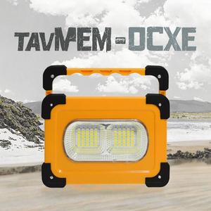 Xách Tay Sạc Led Đèn Pha đứng ngoài trời năng lượng mặt trời làm việc ánh sáng với USB Twin Head ngân hàng điện nam châm giữ & cảnh báo ánh sáng - Product Image 6