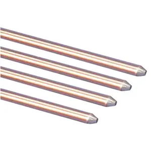 Copper clad steel ground rod 1mm Pure copper ion ground rod 1/16 copper earthing bar