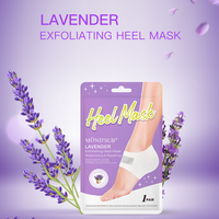 Masque Coréen Personnalisé à la Lavande pour les Pieds, Masque Jetable Hydratant et Exfoliant pour les Talons et les Pieds, Idéal pour la Pédicure
