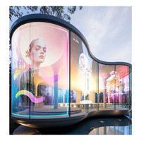 Écran LED ultra-fin P6 pour mur vidéo publicitaire intérieur, film d'affichage LED transparent flexible - Leader de l'industrie