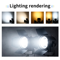 Projecteur LED DMX à zoom manuel et automatique, haute densité 200W, blanc chaud et froid, RGBW, pour théâtre, scène, studio
