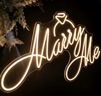 Enseigne néon LED personnalisée, logo ou nom sur mesure, décoration murale lumineuse pour mariage, demande en mariage, anniversaire, fête, décoration intérieure