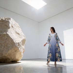 Robe longue modeste en polyester imprimé élégante sur mesure de qualité supérieure pour femmes musulmanes, vêtements de cérémonie, vente en gros - Product Image 3