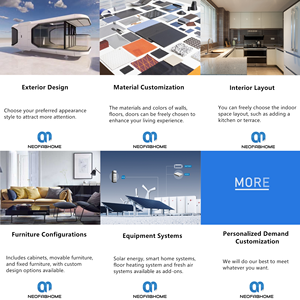 บ้านสำเร็จรูปแบบพกพา โมดูลาร์ คอนเทนเนอร์เหล็ก บ้านแคปซูลทันสมัย บ้านหลังเล็ก วิลล่า โรงแรม อาคารสำนักงาน ห้องน้ำ ห้องนอน - Product Image 6