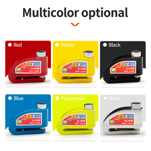 <span class=keywords><strong>Alarm</strong></span> kunci sepeda motor, perlindungan keselamatan cakram gembok paduan aluminium Anti Maling pengingat tali kunci - Product Image 5