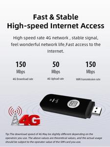 4G USB WiFi Dongle Hot Selling Portable Network With Sim Card Unlocked Wireless Pocket <b>Router</b> Mobile USB U6-G Modem 4G WiFi Rout - Product Image 3