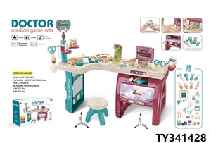 Ensemble de jouets de jeu de rôle de <span class=keywords><strong>docteur</strong></span>, <span class=keywords><strong>chariot</strong></span> médical DIY pour enfants - Product Image 5