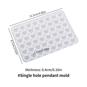 Moule en silicone pour résine époxy, perles avec trou, lettres de l'<span class=keywords><strong>alphabet</strong></span> pour la fabrication de bracelets, kit de bricolage, artisanat, bijoux, bracelet - Product Image 2