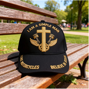 Celebrate America 250 Years Baseball Cap Unisex Cotton Canvas <b>Hat</b> With Cross And Eagle Design For Patriotic Events - Product Image 4