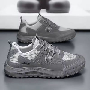 รองเท้าวิ่งลำลองคุณภาพสูงสำหรับผู้ชายปี 2026 รองเท้าผ้าตาข่ายระบายอากาศแบบผูกเชือก ดีไซน์ทันสมัย กันลื่น เหมาะสำหรับฤดูร้อน สไตล์รองเท้าเดิน - Product Image 5