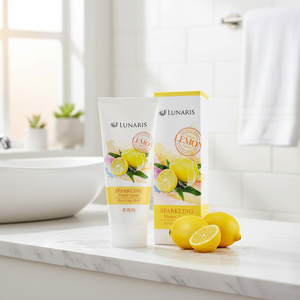 Korean Kbeauty Lunaris Peeling Gel Limpiador facial antienvejecimiento con aroma a limón para el cuidado de las espinillas y la eliminación de la piel muerta - Product Image 3