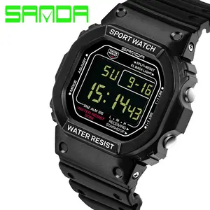 SANDA329ブランドファッションウォッチメンズGスタイル防水スポーツウォッチショックメンズラグジュアリーアナログクォーツデジタル時計