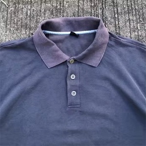 OEM Custom Men's Vintage Acid <b>Wash</b> Button Knit Cotton t Shirt for Men Collared Short Sleeve Shirts for Men - Product Image 2