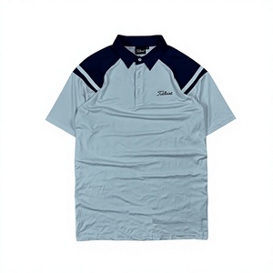 Polo de Manga Corta para Hombre, Cuello Camisero, Color Sólido, Camisa Casual de Golf, Personalizada OEM de Alta Calidad - Product Image 1