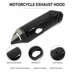 Cache-tuyau d'échappement, protection thermique, capot d'échappement pour Honda FORZA350 NSS350 NSS250 2021-2026 Noir mat, noir brillant, argent - Product Image 5