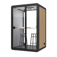 Personale insonorizzate privacy spazio di apprendimento booth costruito in spazio di lavoro acustica pod ufficio personalizzato da tavolo con ruote
