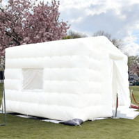 Tente de fête gonflable quatre saisons en PVC blanche personnalisée tente de fête à ouverture rapide imperméable chapiteau de maison de mariage événement
