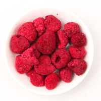 Frambuesas Rojas orgánicas de alto estándar, frutas de emergencia liofilizadas enteras, frutas congeladas exóticas, bayas, aperitivos de frambuesa