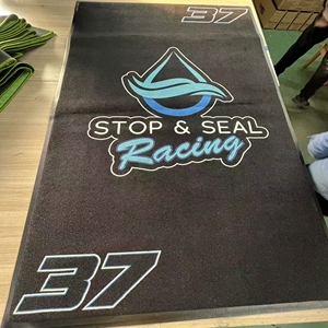 Alfombrilla para puerta con logotipo personalizado de PVC Alfombra cuadrada de espuma Patrón de impresión Alfombrilla de bienvenida con logotipo personalizado - Product Image 2