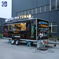 Camion de restauration mobile personnalisé avec cuisine complète, remorque de concession pour pizzas, tacos, sandwichs, café, restauration extérieure