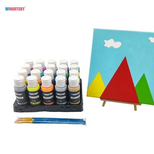 Hot Bán Trường Dự Án Nghệ Thuật Sơn 20 Phong Phú Sắc Tố Màu Sắc 59Ml Acrylic Sơn Set Cho Trẻ Em Tự Làm Sơn - Product Image 1