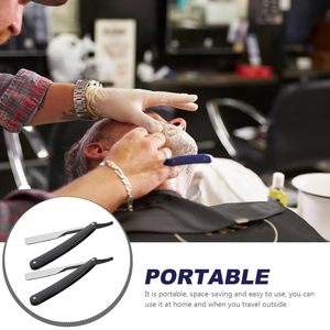 Maquinilla de Afeitar Manual Plegable con Cuchillas Reemplazables, Maquinilla de Afeitar para Barbería - Product Image 3