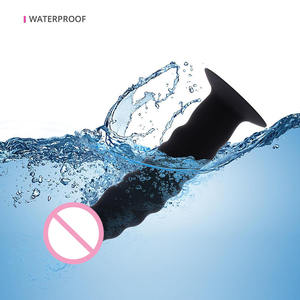 女性、男性、カップル、初心者のための現実的な100% シリコーン黒ペニス、防水アナルセックスプロダクツプラグ - Product Image 4