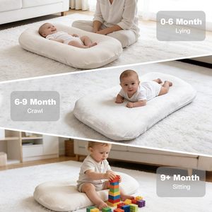 Cuna Nido Plegable Personalizada para Bebé, con Funda Extraíble, Almohada de Soporte Infantil, Portátil, para Recién Nacidos - Product Image 2