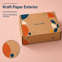 Nouveauté : Boîtes d'expédition pliables en carton ondulé personnalisables OEM/ODM, durables, avec pelliculage mat et matériaux recyclés
