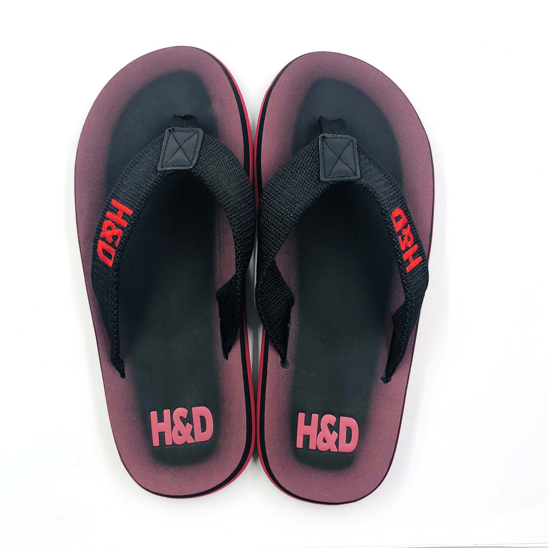 Fashion Casual Men's Flip flops Webbing Cloth Belt PU Beach flip-flops Slippers