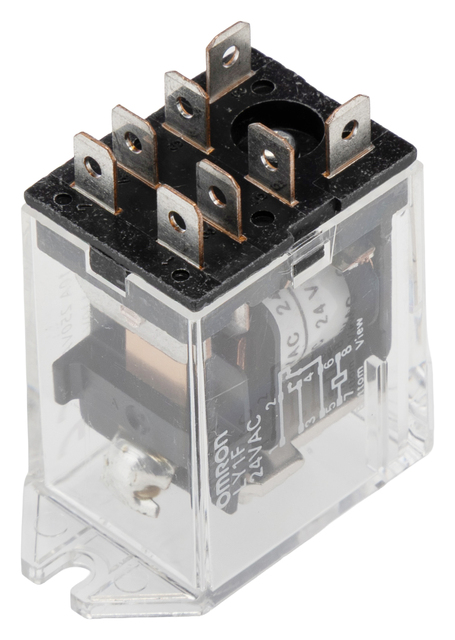 LY1F 24VAC Power Relay, 24V AC Coil, 15A Switching Capacity, SPDT, Silver Contacts, LY1 Series