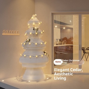 Xmas trang trí nhà trang trí khổng lồ tổ ong Giấy gấp giấy lớn Cây giáng sinh cho trung tâm mua sắm cửa sổ cảnh bố trí - Product Image 4