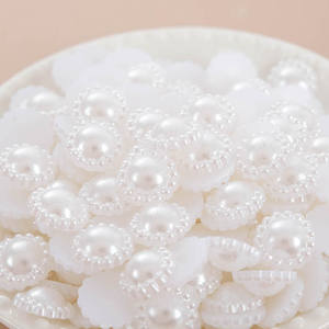 500g 12mm giả ngọc trai nửa vòng flatback hoa hạt cho sổ lưu niệm thẻ trang trí DIY đồ trang sức thủ công lỏng Hạt - Product Image 3