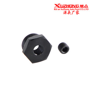 Aluminum Intake Heater Booster <b>Plug</b> Sensor Threaded Adapter 2.5cm Diameter 1.7cm Length Black for Toyota FAW JP <b>Replacement</b> - Product Image 5