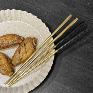 Baguettes en acier inoxydable 304, design carré, poli miroir, style simple, pour usage domestique et en restaurant - Product Image 2