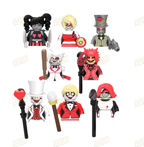 Hazbin khách sạn dễ thương Mini hành động nhân vật Anime Series alastor niffty Cherri Bom mini lắp ráp con số đồ chơi khối xây dựng Kid - Product Image 1