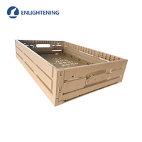 Caisse de rangement pliable en plastique avec couvercle intégré, en PP, empilable, gain de place, robuste, pour l'organisation de la maison