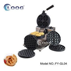 Mini Máquina para Hacer Waffles Comercial de Acero Inoxidable, Estilo Belga, Desmontable, Eléctrica, para el Hogar, Automóvil y Hoteles, con Placas Extraíbles - Product Image 6
