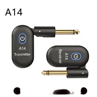Penjualan langsung pabrik sistem transmisi nirkabel gitar listrik A14 2.4G, kabel koneksi gitar nirkabel.