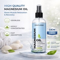 Huile de magnésium pure et naturelle biologique en spray pour la relaxation musculaire et le soulagement du stress, soin de la peau saine et beauté pour le bronzage